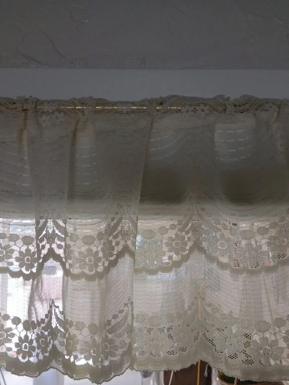 Vintage Lichtenberg Lace Window Valance